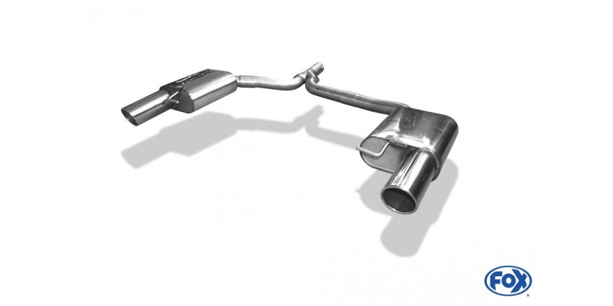 Sportschalldämpfer mit links/rechts je 1 Endrohr 100mm (Typ 16), inkl. (EG-) GENEHMIGUNG!