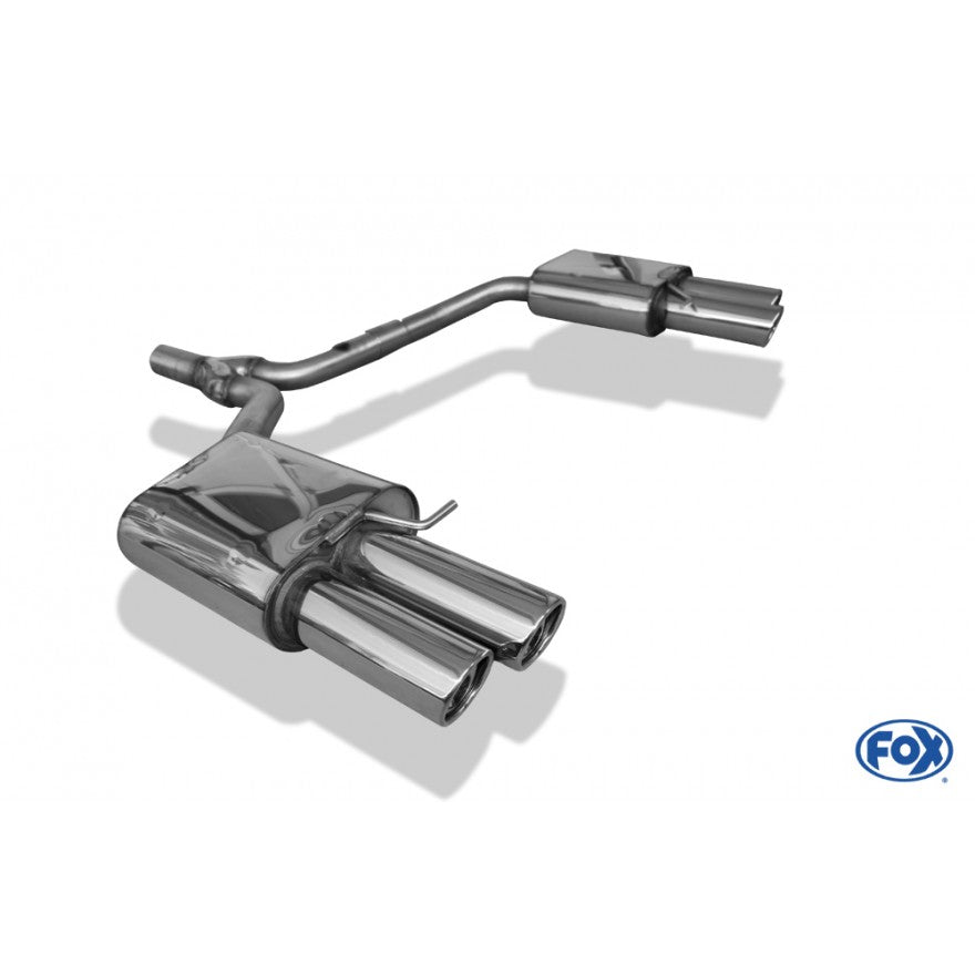 Sportschalldämpfer mit links/rechts je 2 Endrohren 90mm (Typ 17), inkl. (EG-) GENEHMIGUNG!