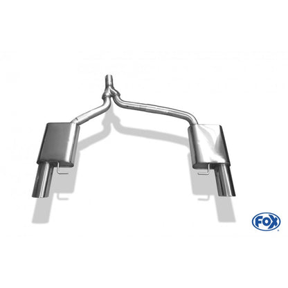 Sportschalldämpfer mit links/rechts je 1 Endrohr 100mm (Typ 16), inkl. (EG-) GENEHMIGUNG!