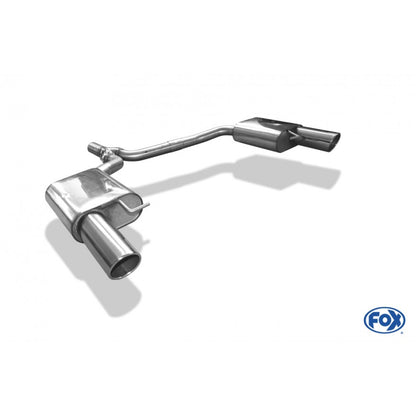 Sportschalldämpfer mit links/rechts je 1 Endrohr 100mm (Typ 16), inkl. (EG-) GENEHMIGUNG!