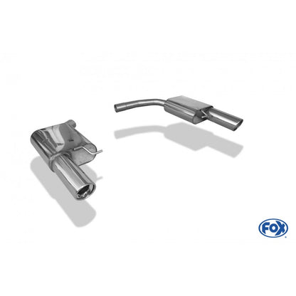 Sportschalldämpfer mit links/rechts je 1 Endrohr 100mm (Typ 17), inkl. (EG-) GENEHMIGUNG!