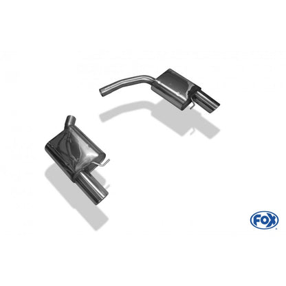 Sportschalldämpfer links/rechts mit je 1 Endrohr 100mm (Typ 17), inkl. (EG-) GENEHMIGUNG!
