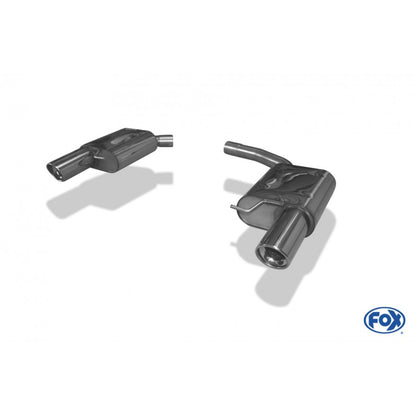 Sportschalldämpfer links/rechts mit je 1 Endrohr 100mm (Typ 17), inkl. (EG-) GENEHMIGUNG!