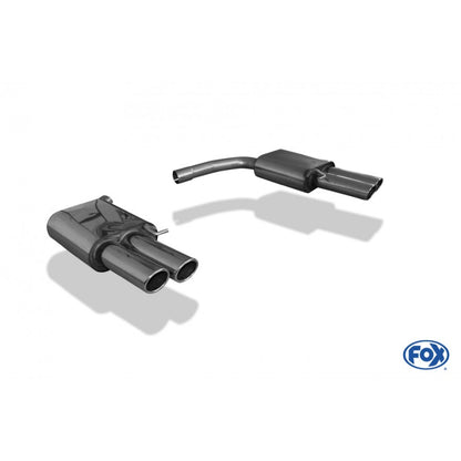 Sportschalldämpfer links/rechts mit je 2 Endrohren 90mm (Typ 17), inkl. (EG- GENEHMIGUNG!