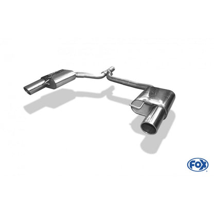 Sportschalldämpfer mit links/rechts je 1 Endrohr 100mm (Typ 16), inkl. (EG-) GENEHMIGUNG!