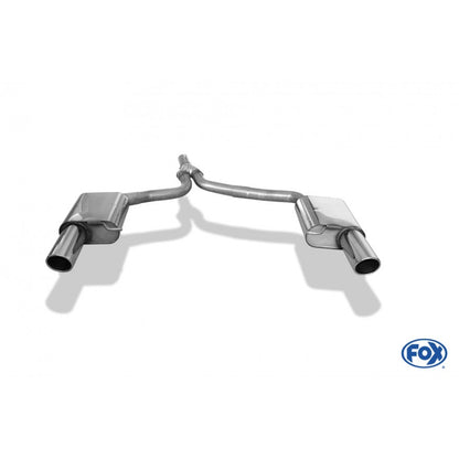 Sportschalldämpfer mit links/rechts je 1 Endrohr 100mm (Typ 16), inkl. (EG-) GENEHMIGUNG!