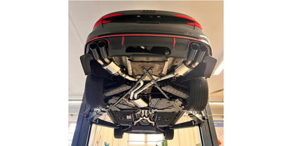 Komplettanlage mit links/rechts je 2 Endrohren 100mm (Typ 25) schwarz emalliert, inkl. (EG-) GENEHMIGUNG!