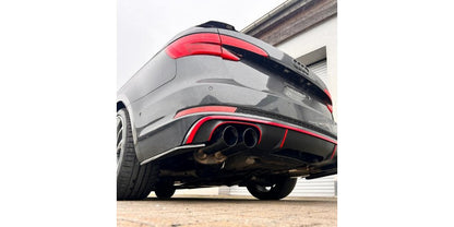 Komplettanlage mit links/rechts je 2 Endrohren 100mm (Typ 25) schwarz emalliert, inkl. (EG-) GENEHMIGUNG!