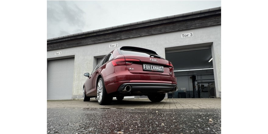Sportschalldämpfer mit links/rechts je 1 Endrohr 114mm (Typ 25), inkl. (EG-) GENEHMIGUNG!