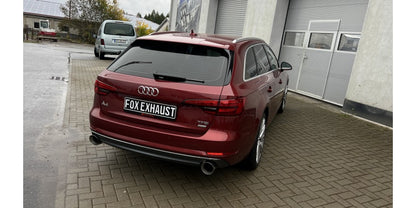 Sportschalldämpfer mit links/rechts je 1 Endrohr 114mm (Typ 25), inkl. (EG-) GENEHMIGUNG!