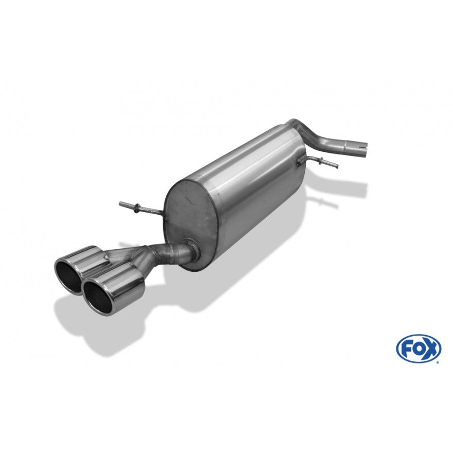 Sportschalldämpfer 2 Endrohren 90mm (Typ 16), inkl. (EG-) GENEHMIGUNG!