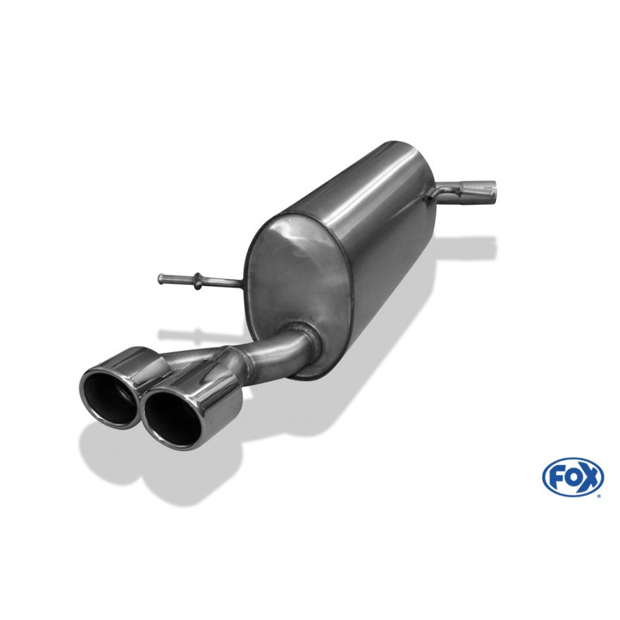 Sportschalldämpfer 2 Endrohren 90mm (Typ 16), inkl. (EG-) GENEHMIGUNG!