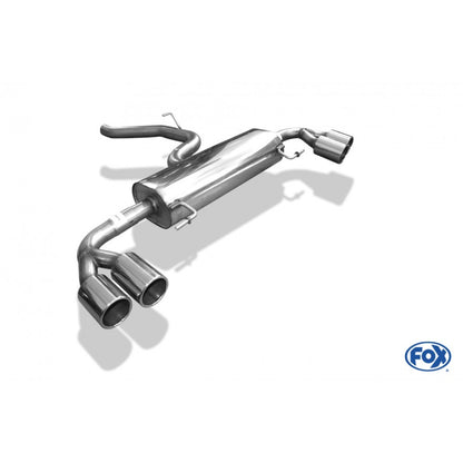 Sportschalldämpfer mit links/rechts je 2 Endrohren 90mm (Typ 12), inkl. (EG-) GENEHMIGUNG!