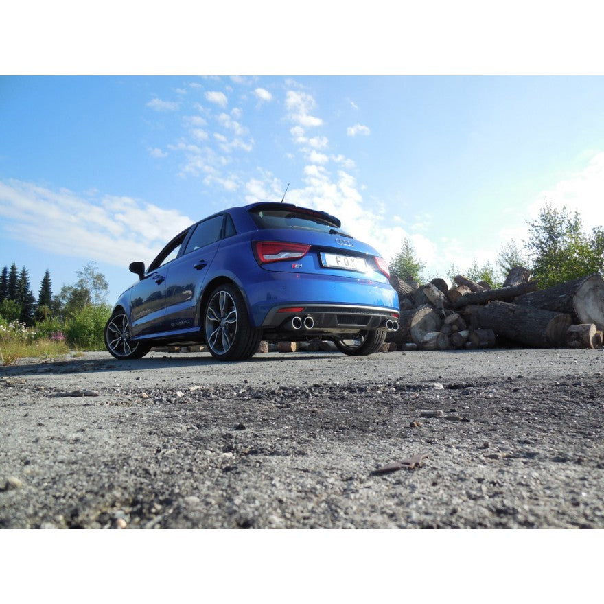 Sportschalldämpfer mit links/rechts je 2 Endrohren 90mm (Typ 12), inkl. (EG-) GENEHMIGUNG!