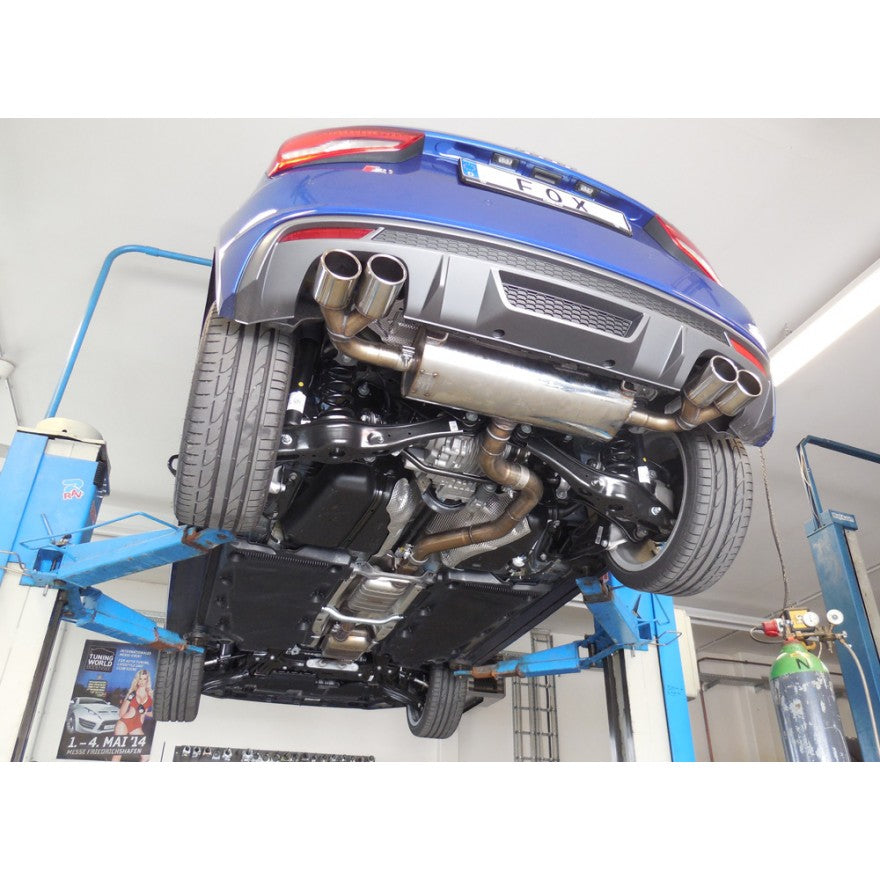 Sportschalldämpfer mit links/rechts je 2 Endrohren 90mm (Typ 12), inkl. (EG-) GENEHMIGUNG!