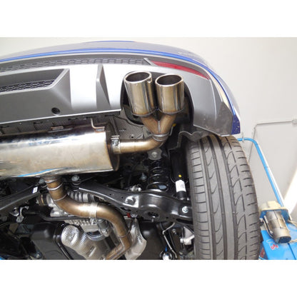 Sportschalldämpfer mit links/rechts je 2 Endrohren 90mm (Typ 12), inkl. (EG-) GENEHMIGUNG!