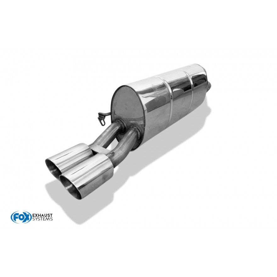 Sportschalldämpfer 2 Endrohren 76mm (Typ 25), inkl. (EG-) GENEHMIGUNG!