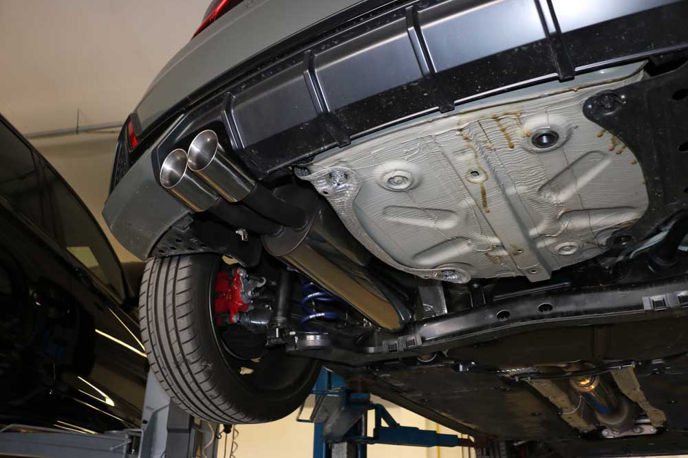 Sportschalldämpfer 2 Endrohren 76mm (Typ 25), inkl. (EG-) GENEHMIGUNG!