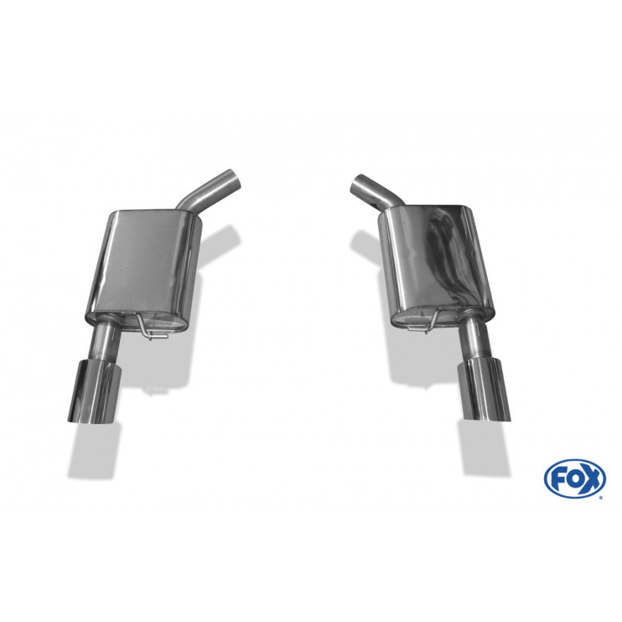 Sportschalldämpfer mit links/rechts je 1 Endrohr 100mm (Typ 25), inkl. (EG-) GENEHMIGUNG!