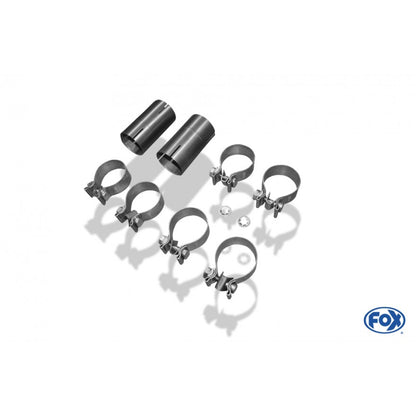 Sportschalldämpfer mit links/rechts je 1 Endrohr 115x85mm (Typ 38), inkl. (EG-) GENEHMIGUNG!