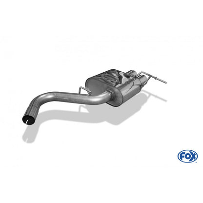 Sportschalldämpfer mit 2 Endrohren 76mm (Typ 13), inkl. TÜV-Teilegutachten!