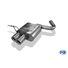 Sportschalldämpfer mit 2 Endrohren 76mm (Typ 13), inkl. TÜV-Teilegutachten!