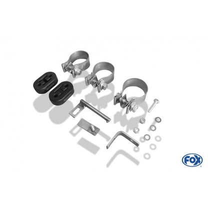 Sportschalldämpfer mit links/rechts je 2 Endrohren 76mm (Typ 10), inkl. TÜV-Teilegutachten!