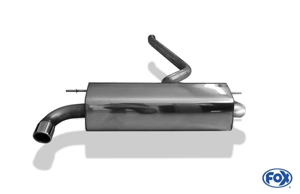 Sportschalldämpfer mit 1 Endrohr 76mm (Typ 16), inkl. (EG-) GENEHMIGUNG!