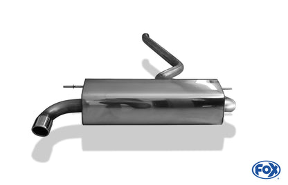 Sportschalldämpfer mit 1 Endrohr 76mm (Typ 16), inkl. (EG-) GENEHMIGUNG!