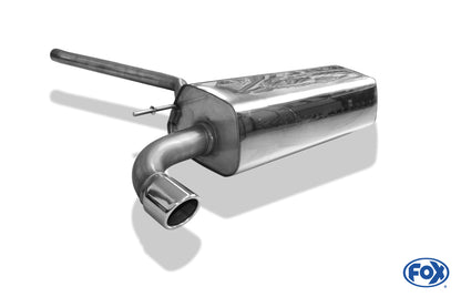 Sportschalldämpfer mit 1 Endrohr 76mm (Typ 16), inkl. (EG-) GENEHMIGUNG!