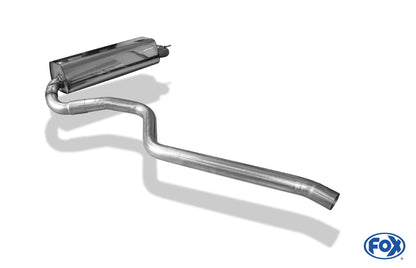 Sportschalldämpfer mit 1 Endrohr 76mm (Typ 16), inkl. (EG-) GENEHMIGUNG!