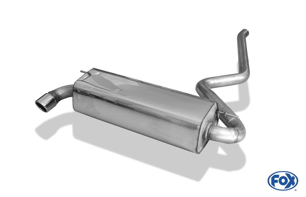 Sportschalldämpfer mit 1 Endrohr 76mm (Typ 16), inkl. (EG-) GENEHMIGUNG!