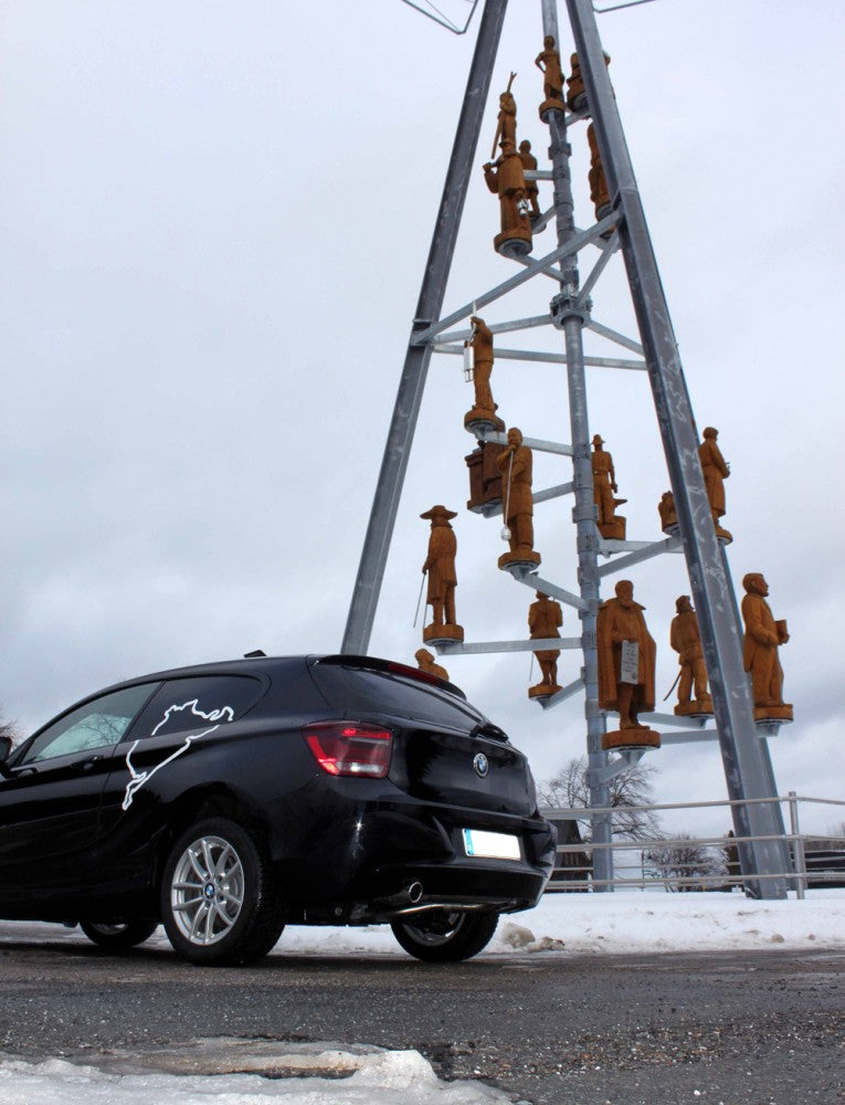 Sportschalldämpfer mit 1 Endrohr 76mm (Typ 16), inkl. (EG-) GENEHMIGUNG!