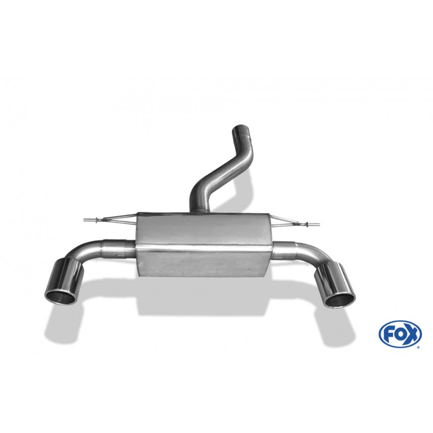 Sportschalldämpfer mit links/rechts je 1 Endrohr 100mm (Typ 16), inkl. (EG-) GENEHMIGUNG!
