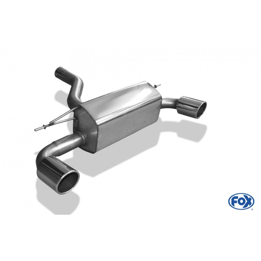 Sportschalldämpfer mit links/rechts je 1 Endrohr 100mm (Typ 16), inkl. (EG-) GENEHMIGUNG!