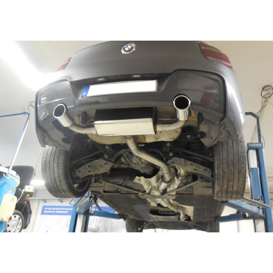 Sportschalldämpfer mit links/rechts je 1 Endrohr 100mm (Typ 16), inkl. (EG-) GENEHMIGUNG!