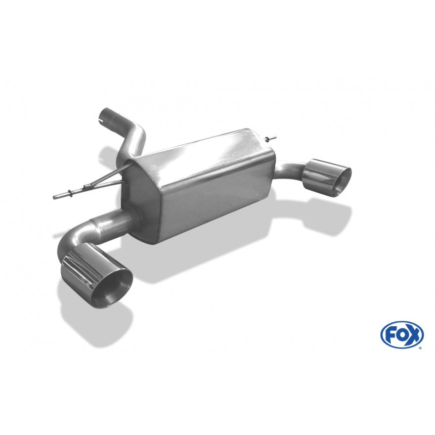 Sportschalldämpfer mit links/rechts je 1 Endrohr 100mm (Typ 25), inkl. (EG-) GENEHMIGUNG!
