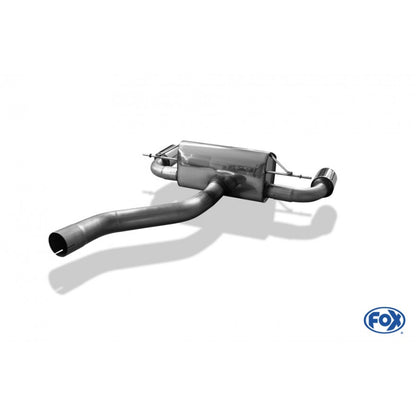 Sportschalldämpfer mit links/rechts je 1 Endrohr 100mm (Typ 25), inkl. (EG-) GENEHMIGUNG!