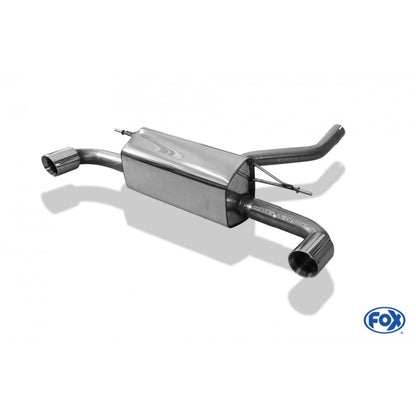 Sportschalldämpfer mit links/rechts je 1 Endrohr 90mm (Typ 25), inkl. (EG-) GENEHMIGUNG!