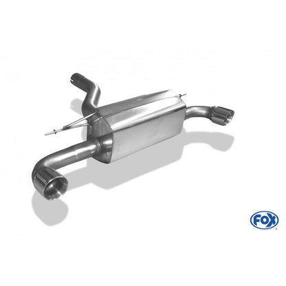 Sportschalldämpfer mit links/rechts je 1 Endrohr 90mm (Typ 25), inkl. (EG-) GENEHMIGUNG!