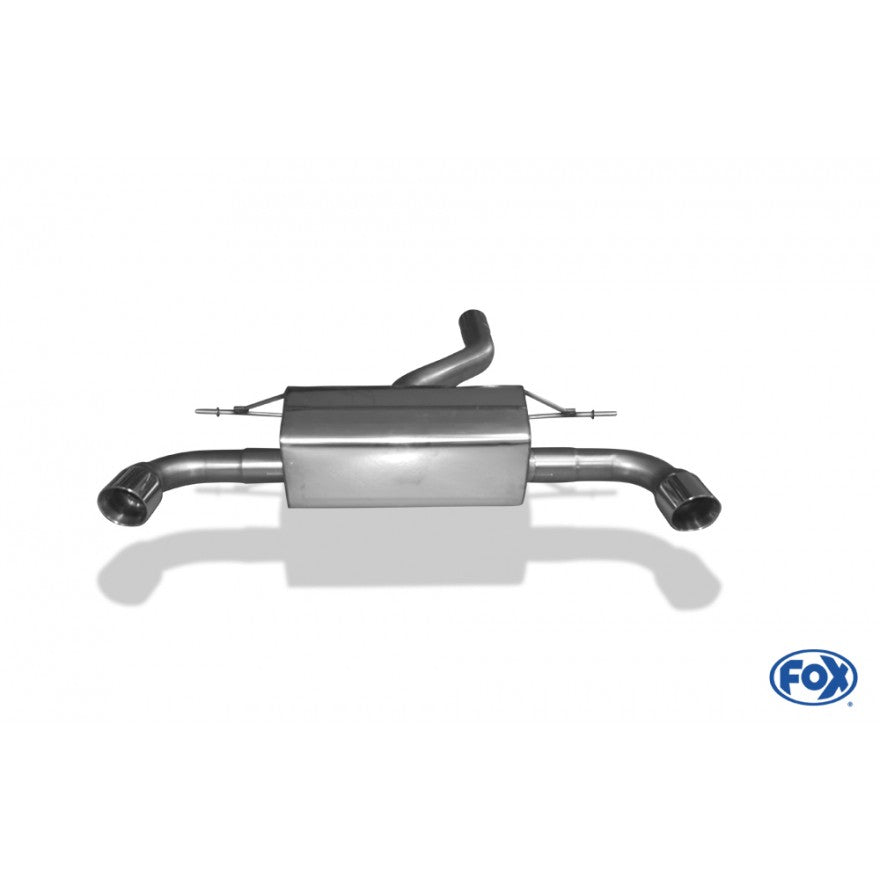 Sportschalldämpfer mit links/rechts je 1 Endrohr 90mm (Typ 25), inkl. (EG-) GENEHMIGUNG!