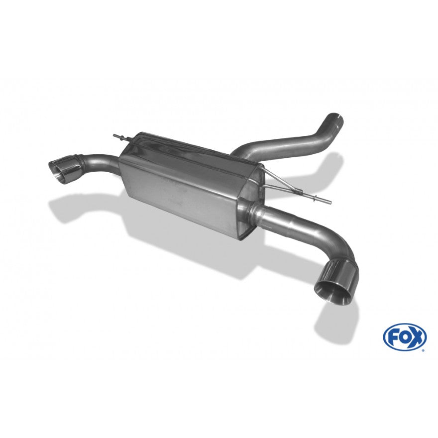 Sportschalldämpfer mit links/rechts je 1 Endrohr 90mm (Typ 25), inkl. (EG-) GENEHMIGUNG!