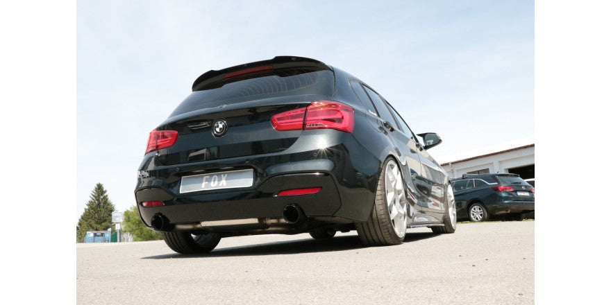 Sportschalldämpfer mit links/rechts je 1 Endrohr 100mm (Typ 25) schwarz emailliert, inkl. (EG-) GENEHMIGUNG!