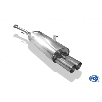 Halbanlage ab KAT (2-Loch Flansch) mit 2 Endrohren 76mm (Typ 10), inkl. (EG-) GENEHMIGUNG!