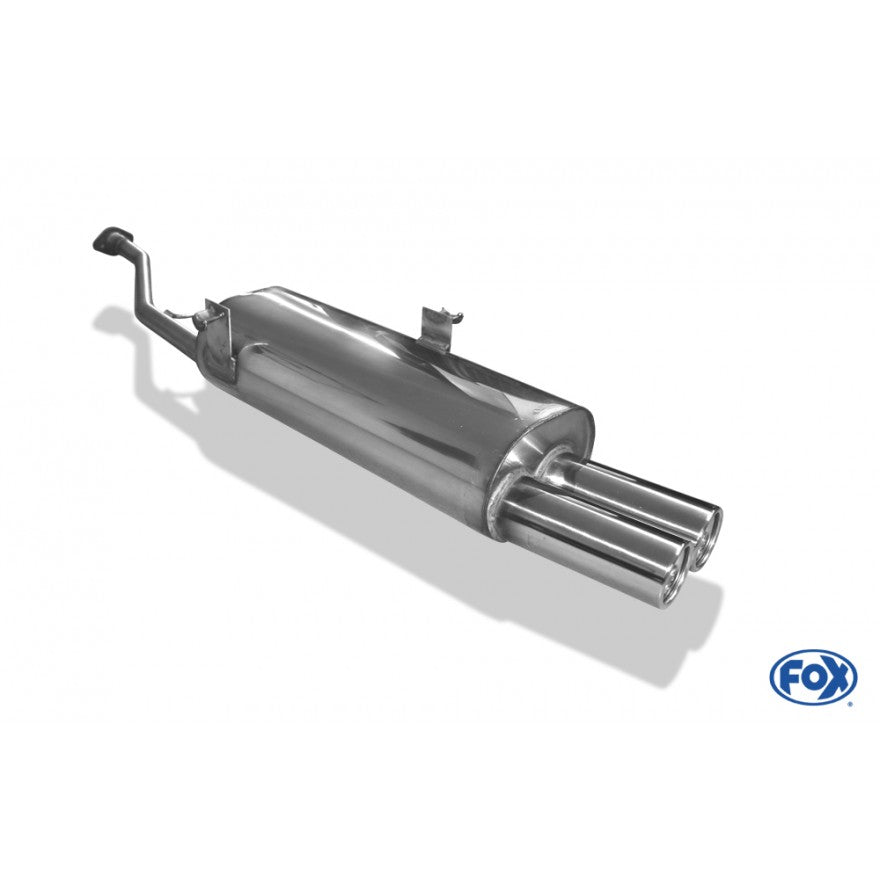Halbanlage ab KAT (2-Loch Flansch) mit 2 Endrohren 76mm (Typ 13), inkl. (EG-) GENEHMIGUNG!