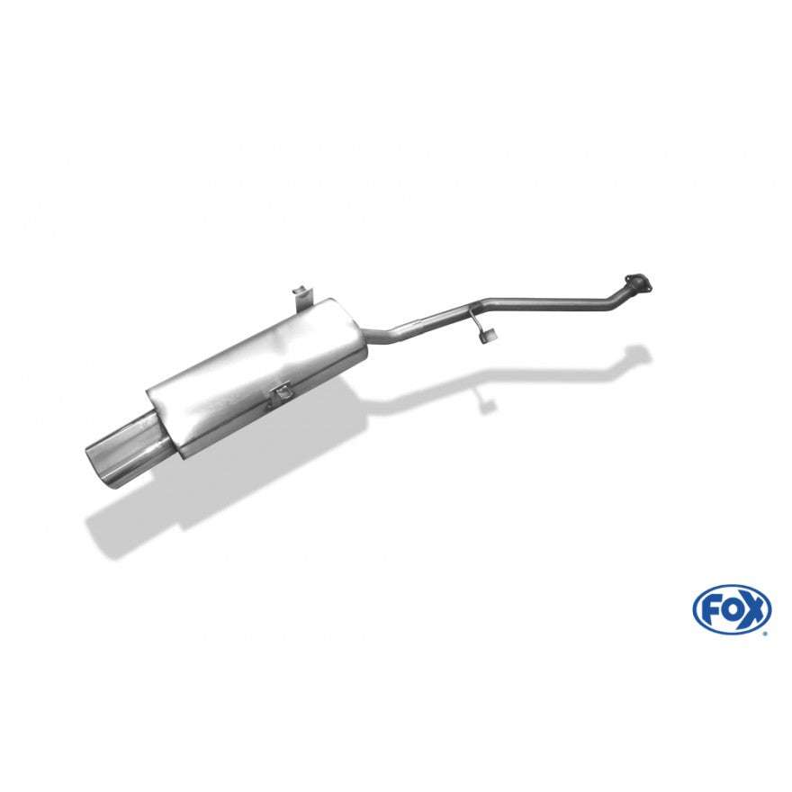 Halbanlage ab KAT (2-Loch Flansch) mit 1 Endrohr 135x80mm (Typ 53), inkl. (EG-) GENEHMIGUNG!