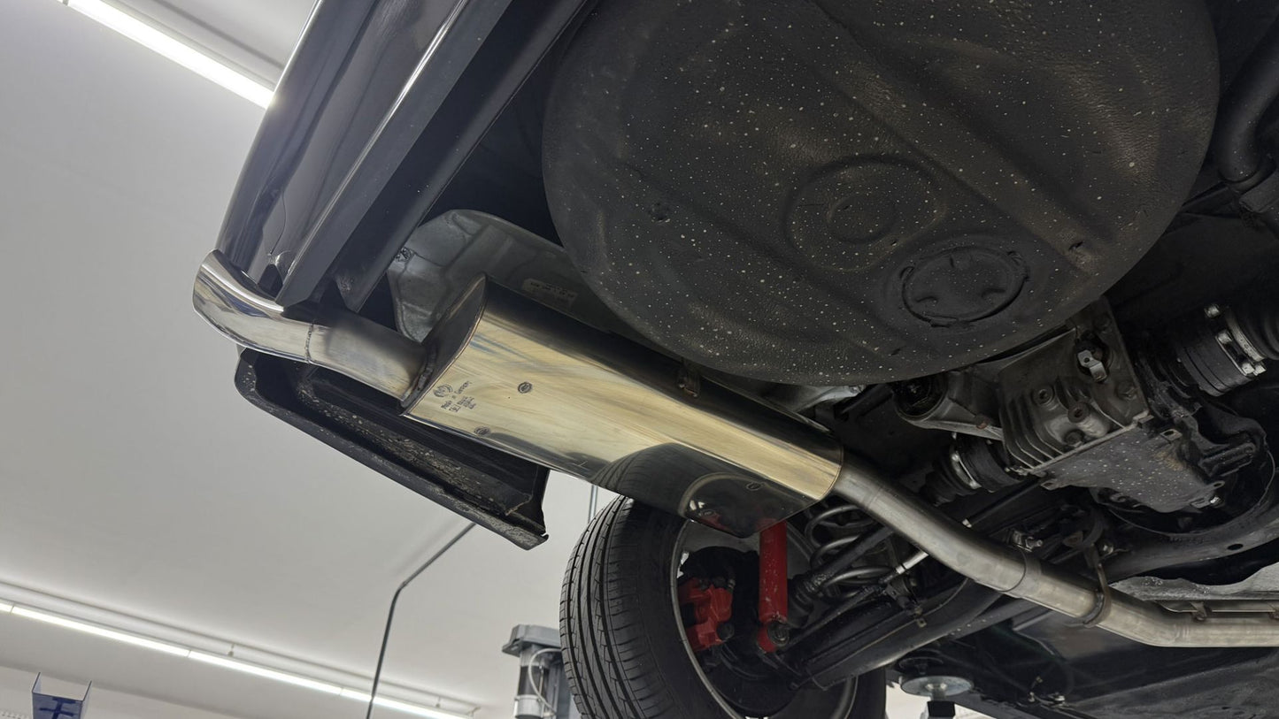 Sportschalldämpfer mit 1 Endrohr 76mm (Typ 18), inkl. TÜV-Teilegutachten!