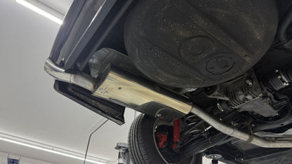 Sportschalldämpfer mit 1 Endrohr 76mm (Typ 18), inkl. TÜV-Teilegutachten!