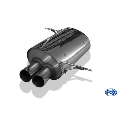 Sportschalldämpfer mit 2 Endrohren 80mm (Typ 10), inkl. TÜV-Teilegutachten!