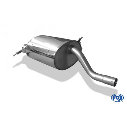 Sportschalldämpfer mit 2 Endrohren 80mm (Typ 10), inkl. TÜV-Teilegutachten!